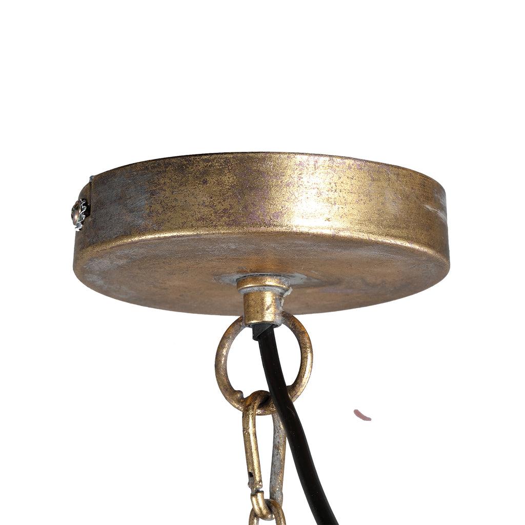 livinglovely.nl - Kieran Hanglamp - H51 x Ø50 cm - Ijzer - Goud PTMD - Hanglamp - PTMD - livinglovely.nl