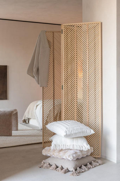 livinglovely.nl - Kruk N Shape Textiel Beige - Kruk - J-Line - livinglovely.nl