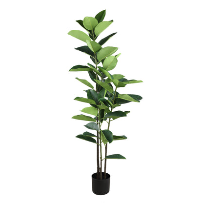 livinglovely.nl - Kunstplant Tree Green Oak Tree In Black Pot PTMD - - PTMD - livinglovely.nl