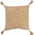 livinglovely.nl - Kussen Bloem Kwast Polyester Beige - Kussen - J-Line - livinglovely.nl