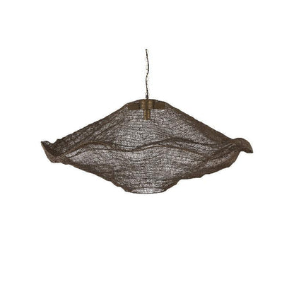 livinglovely.nl - Lailaa Brass Iron Ceiling Lamp Wavy L PTMD - Hanglamp - PTMD - livinglovely.nl