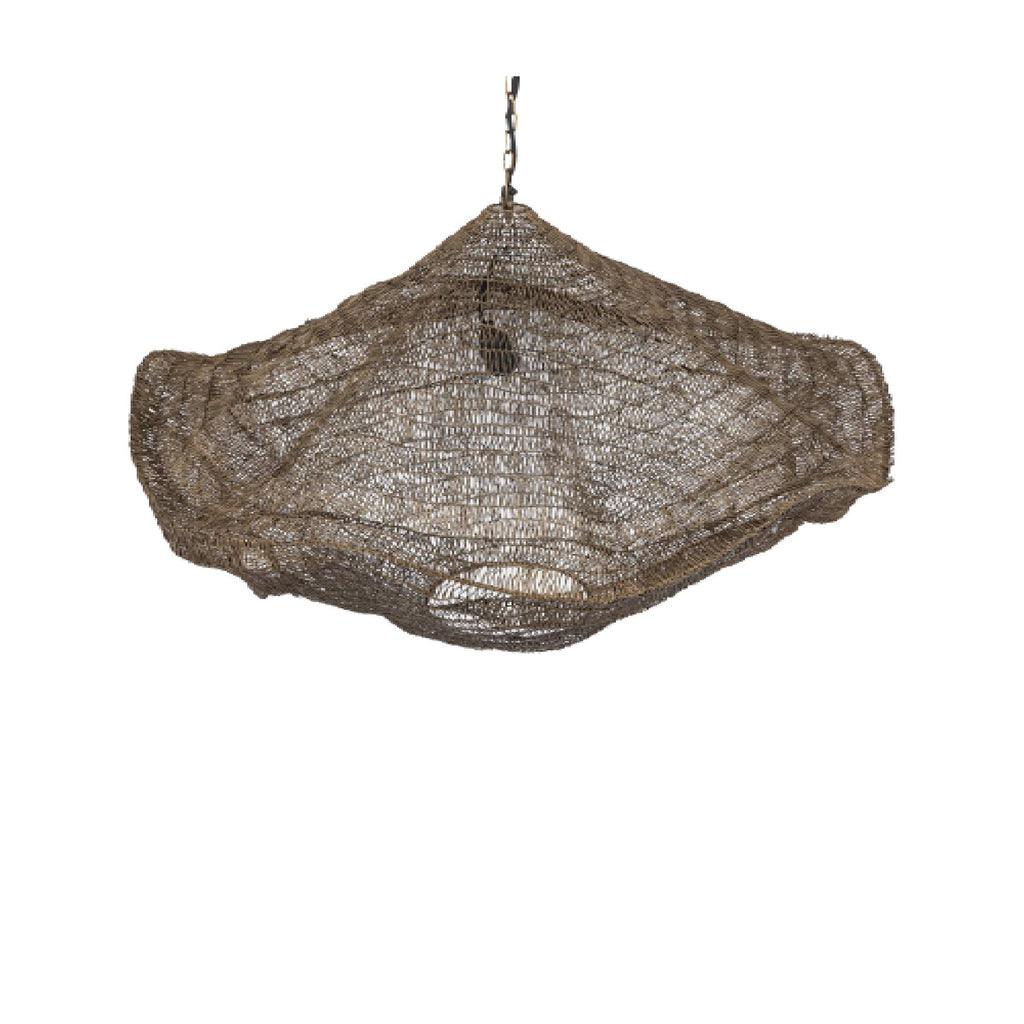 livinglovely.nl - Lailaa Brass iron ceiling lamp wavy M PTMD - Hanglamp - PTMD - livinglovely.nl