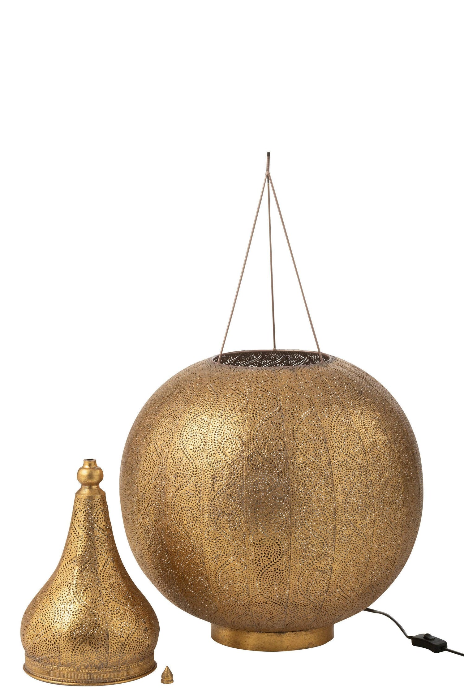 livinglovely.nl - Lamp Aladin Metaal Goud Large - Tafellamp - J-Line - livinglovely.nl