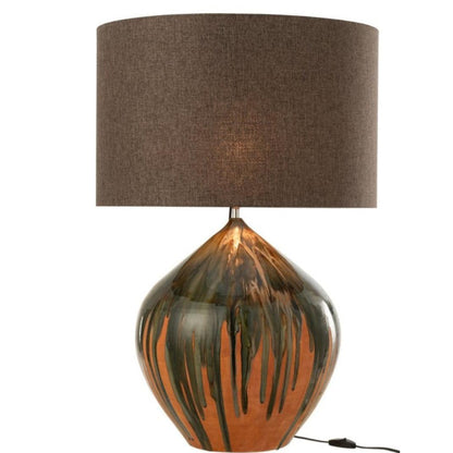 livinglovely.nl - Lamp Verf Strepen Keramiek Mix - Tafellamp - J-Line - livinglovely.nl