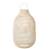 livinglovely.nl - Lantaarn Cylinder XL Rotan Wit - Lantaarn - J-Line - livinglovely.nl