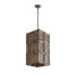 livinglovely.nl - Layra Brass Stone Veneer Hanging Lamp Antique PTMD - Hanglamp - PTMD - livinglovely.nl