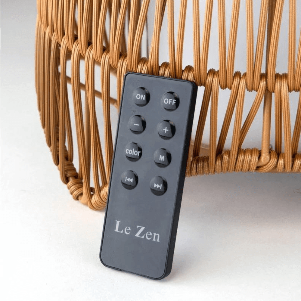 livinglovely.nl - Le Zen Enzy Brown Wijnkoeler met Speaker en Led Verlichting - LED Speaker - Le Zen - livinglovely.nl