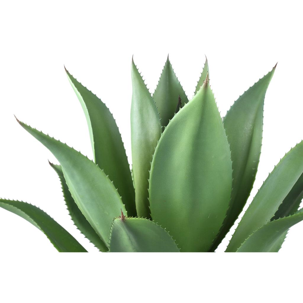 livinglovely.nl - Leaves Plant Green agave in plastic pot PTMD - Kunstplant - PTMD - livinglovely.nl