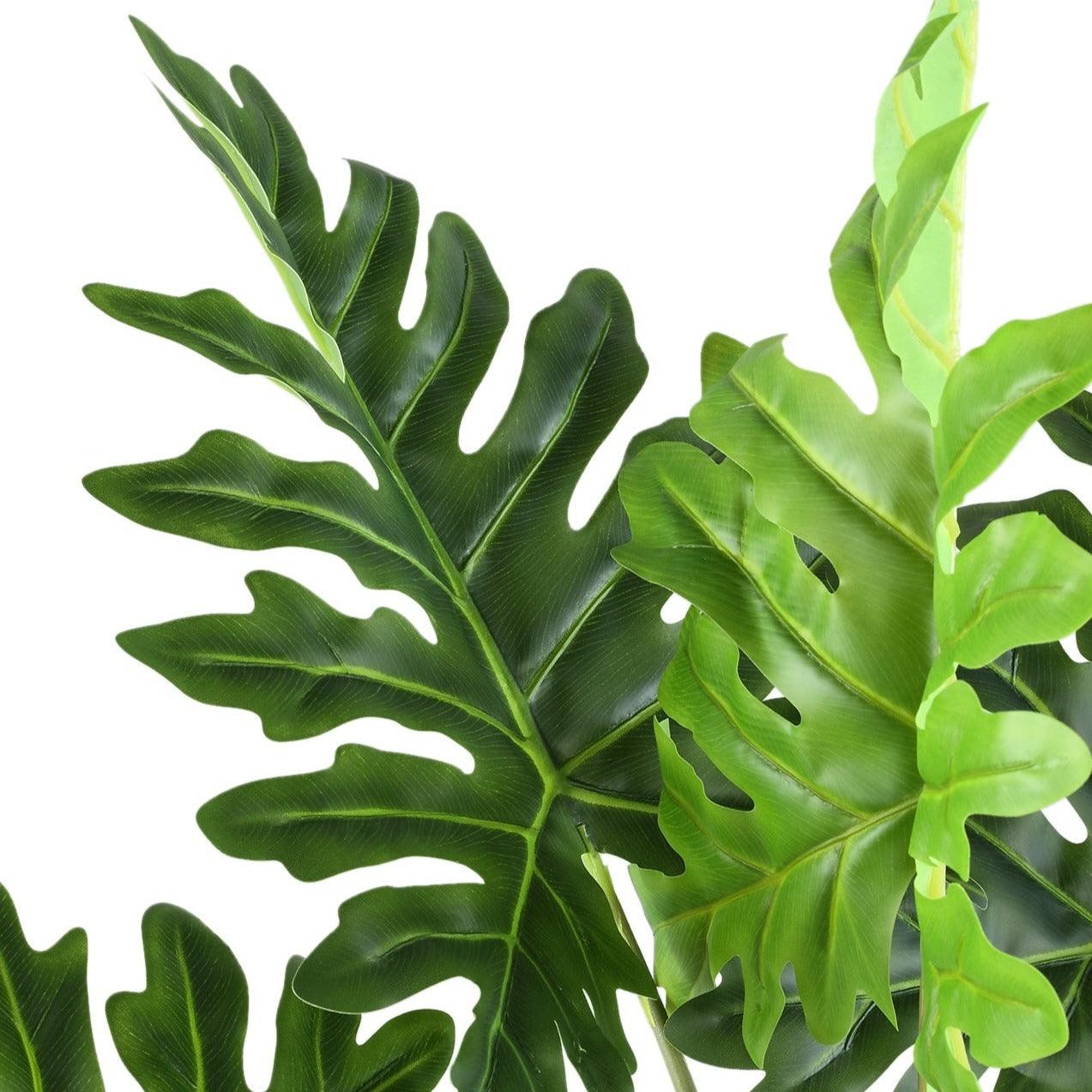 livinglovely.nl - Leaves Plant Green Philodendron in black pot S PTMD - Kunstplant - PTMD - livinglovely.nl