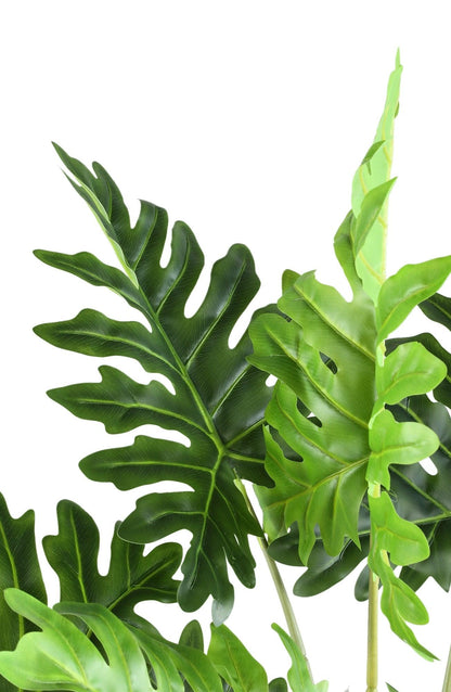 livinglovely.nl - Leaves Plant Green Philodendron in black pot S PTMD - Kunstplant - PTMD - livinglovely.nl