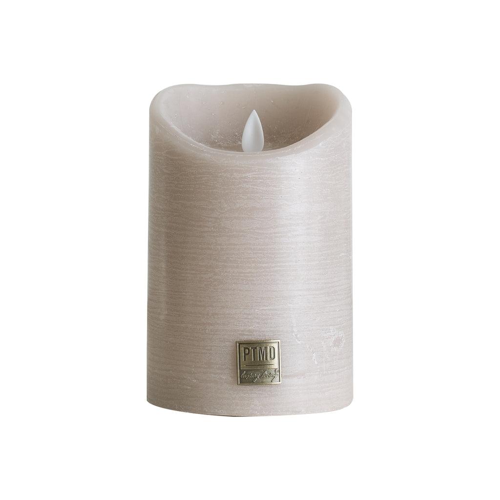 livinglovely.nl - LED Kaars Beige Beweegbare Vlam M PTMD - LED Kaars - PTMD - livinglovely.nl