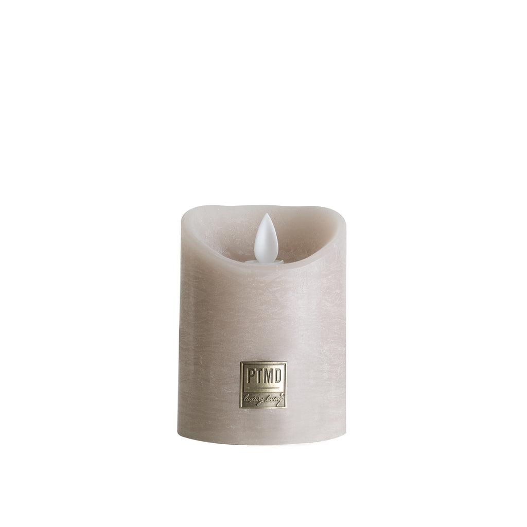 livinglovely.nl - LED Kaars Beige Beweegbare Vlam S PTMD - LED Kaars - PTMD - livinglovely.nl