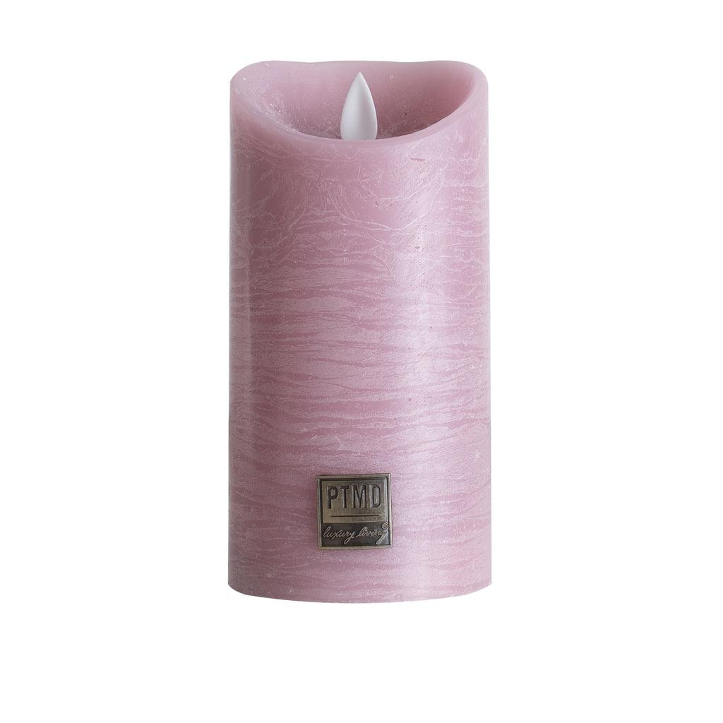 livinglovely.nl - LED Kaars Roze Beweegbare Vlam L PTMD - LED Kaars - PTMD - livinglovely.nl