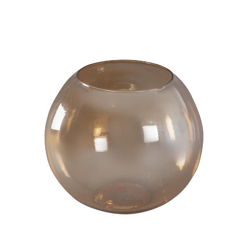 livinglovely.nl - Lenore Gold Luster Windlicht Large PTMD - Kaarshouder - PTMD - livinglovely.nl