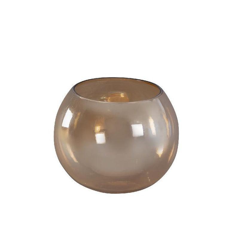 livinglovely.nl - Lenore Gold Luster Windlicht Small PTMD - Kaarshouder - PTMD - livinglovely.nl