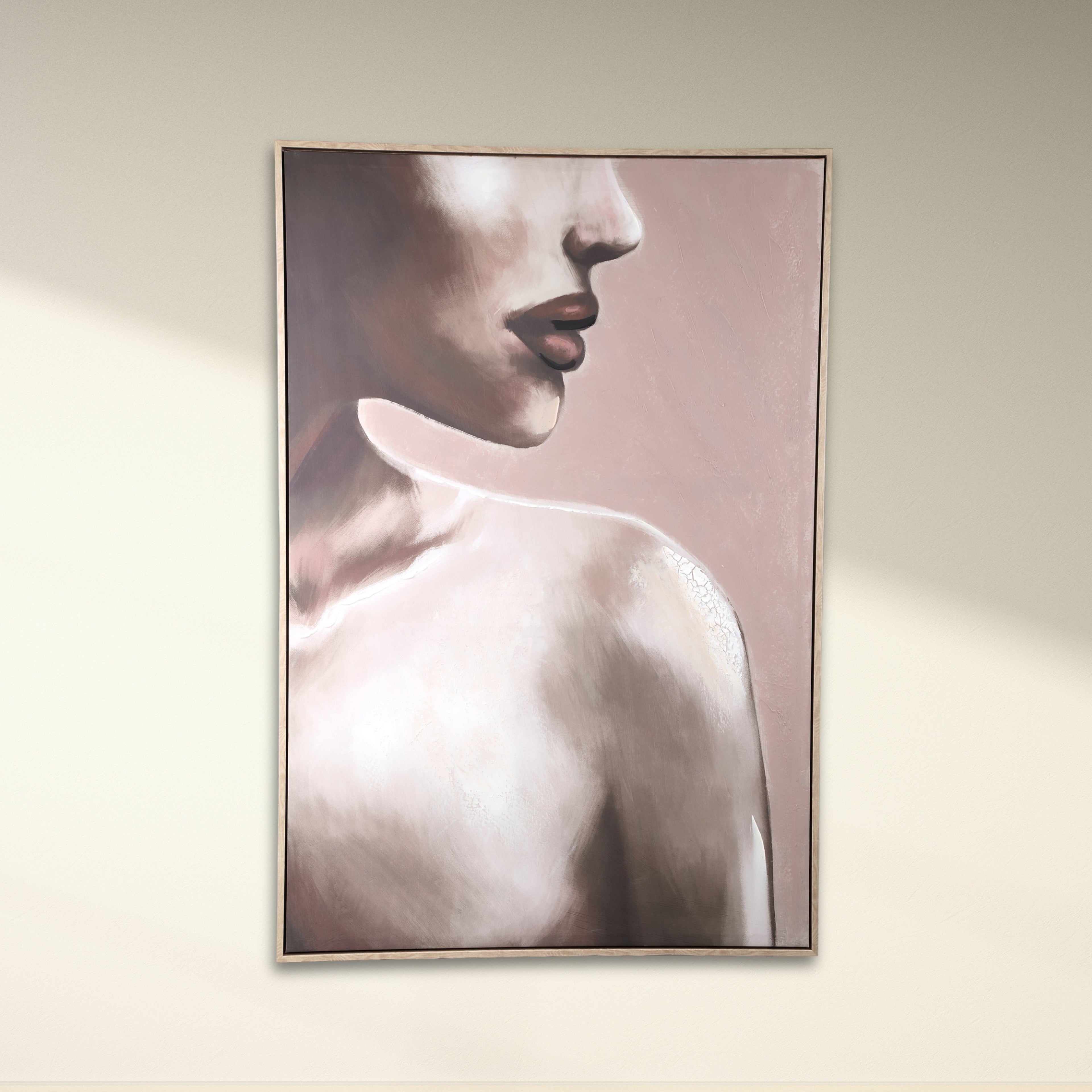 livinglovely.nl - Liliana Brown Polyester Painting Woman PTMD - Schilderij - PTMD - livinglovely.nl