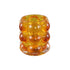 livinglovely.nl - Lonnie Orange glass tealight round circles PTMD - Kaarshouder - PTMD - livinglovely.nl