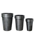 livinglovely.nl - Lovay Black Brushed Potten Set van 3 PTMD - Pot - PTMD - livinglovely.nl