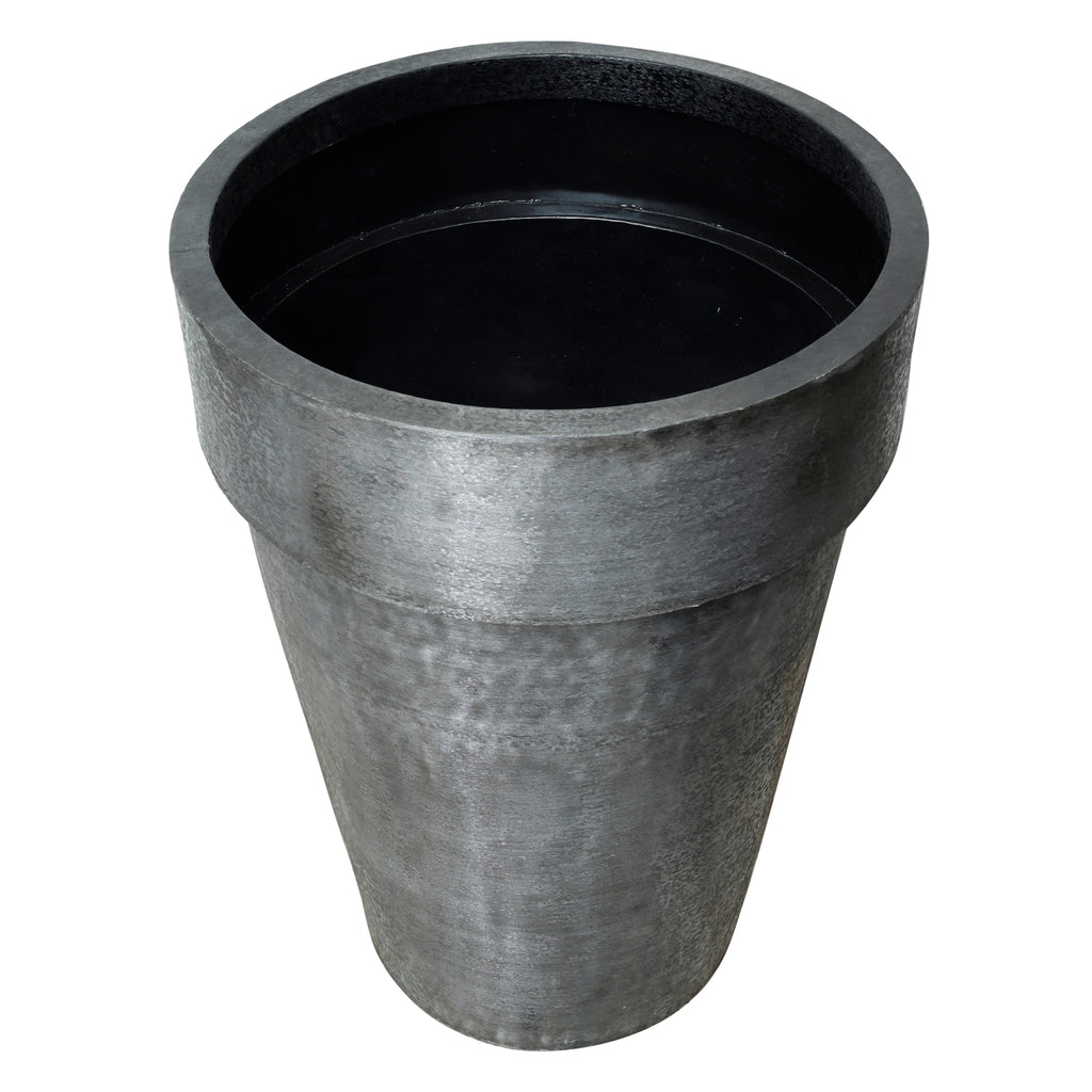 livinglovely.nl - Lovay Black Brushed Potten Set van 3 PTMD - Pot - PTMD - livinglovely.nl