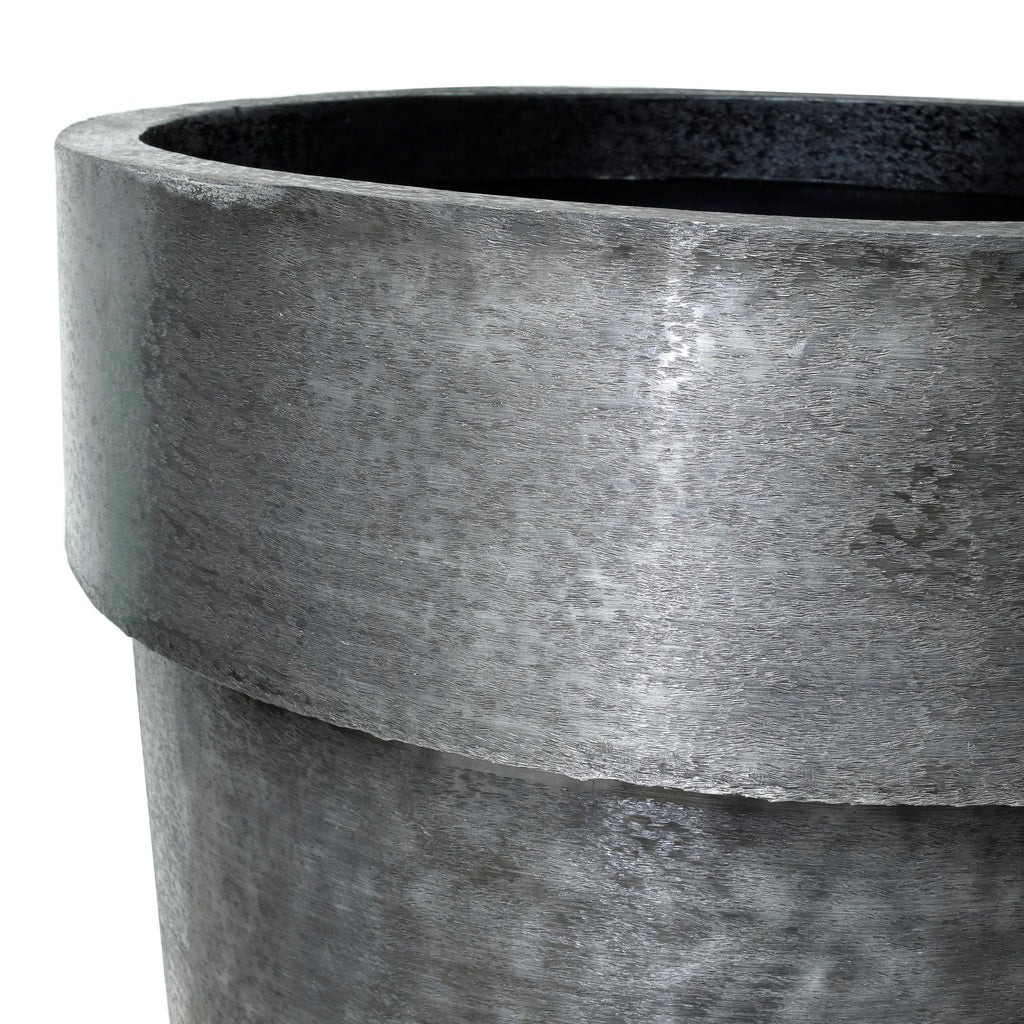 livinglovely.nl - Lovay Black Brushed Potten Set van 3 PTMD - Pot - PTMD - livinglovely.nl