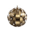 livinglovely.nl - Lovis Gold metal hanging lamp round ball shade PTMD - Hanglamp - PTMD - livinglovely.nl