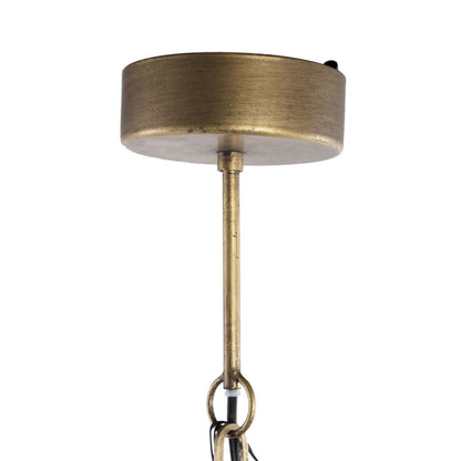 livinglovely.nl - Lovis Gold metal hanging lamp round ball shade PTMD - Hanglamp - PTMD - livinglovely.nl