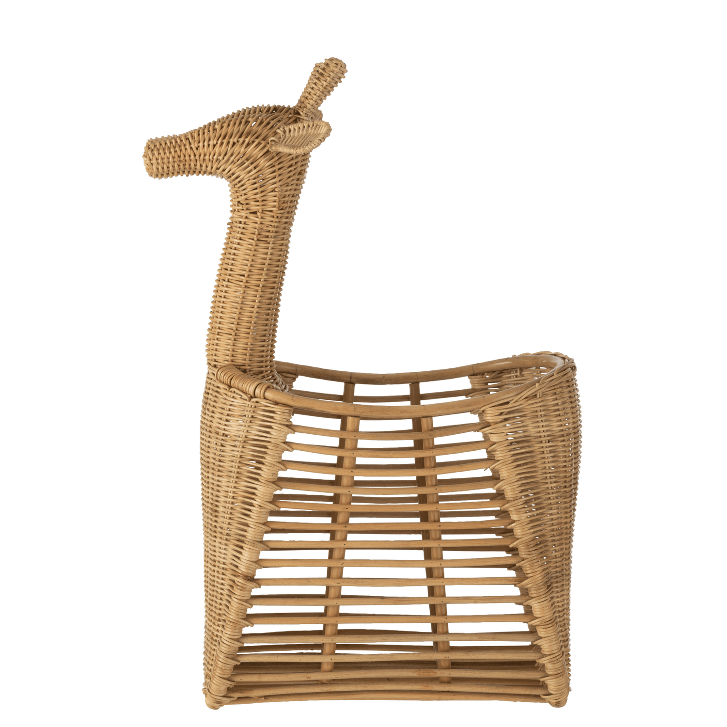 livinglovely.nl - Mand Giraf Rotan Natuur - Mand - J-Line - livinglovely.nl