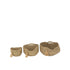 livinglovely.nl - Mand Rond Met Handvat+ Kwast Gras Naturel Set van 3 - Mand - J-Line - livinglovely.nl