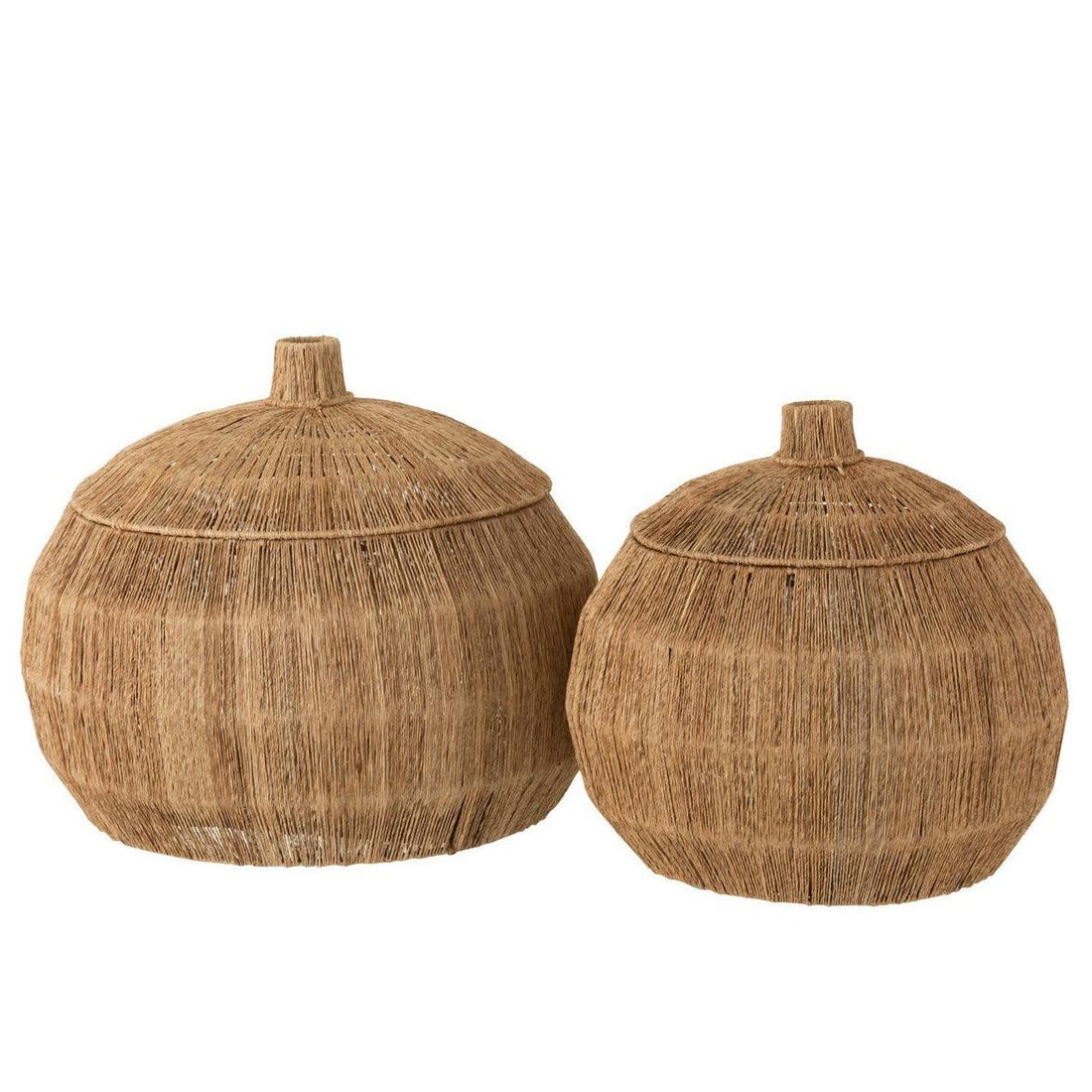 livinglovely.nl - Manden Dantya Bal Jute Naturel Set van 2 - Mand - J-Line - livinglovely.nl