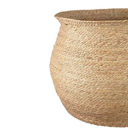 livinglovely.nl - Manden Korbin Brown Sea Grass Rond Set van 4 PTMD - Mand - PTMD - livinglovely.nl