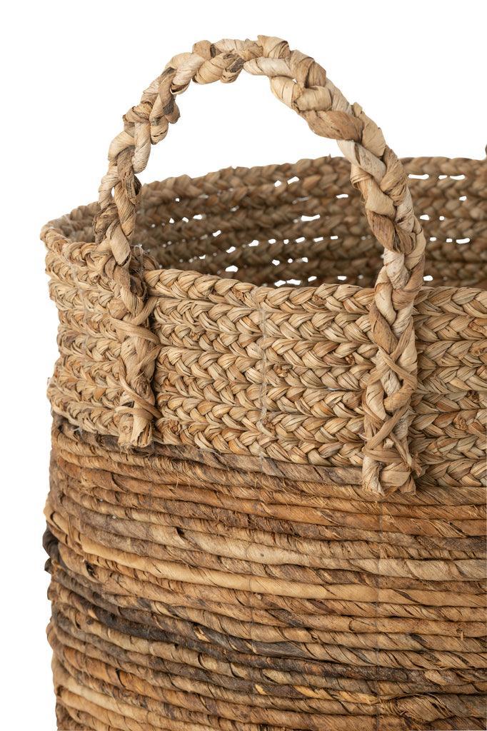 livinglovely.nl - Manden Lucie Raffia Naturel Set van 3 - Mand - J-Line - livinglovely.nl