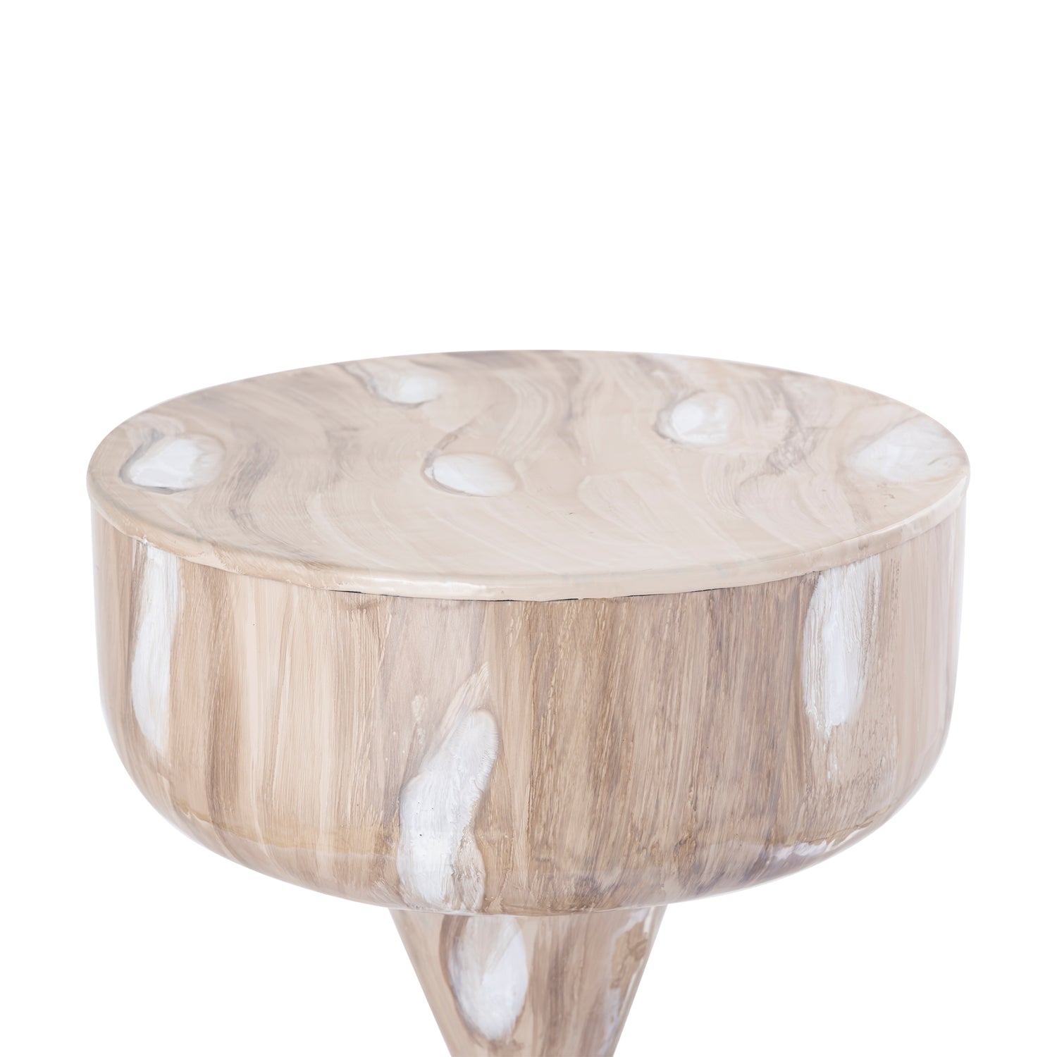 livinglovely.nl - Maran Cream Round Bijzettafel Large PTMD - Bijzettafel - PTMD - livinglovely.nl