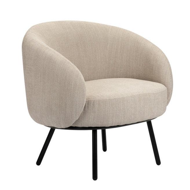 livinglovely.nl - Mars Lounge Fauteuil Beige - Fauteuil - Pole to Pole - livinglovely.nl