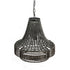 livinglovely.nl - Merdy Grey Metal Hanging Lamp Beads Round PTMD - Hanglamp - PTMD - livinglovely.nl