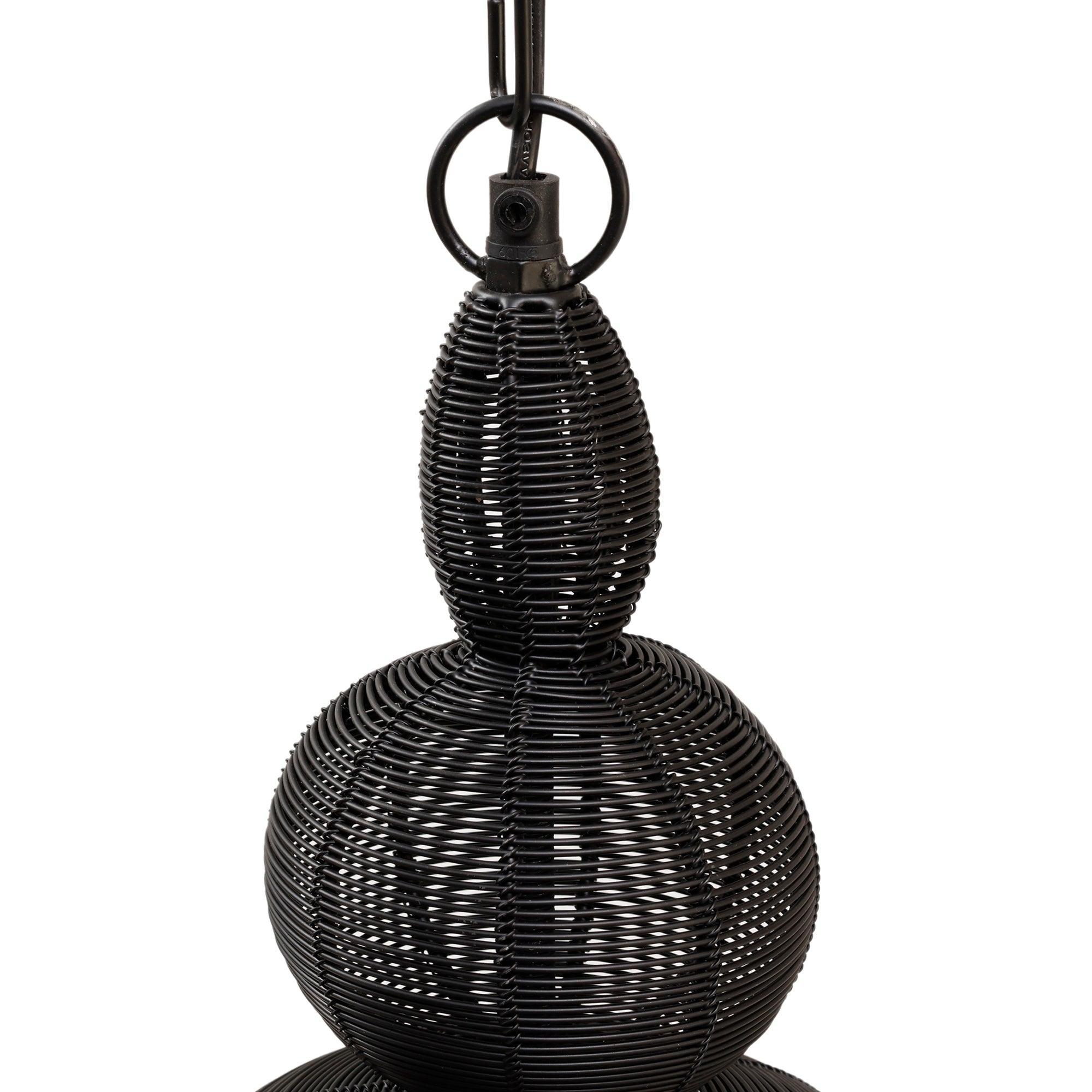 livinglovely.nl - Merri Black iron hanging lamp drop design PTMD - Hanglamp - PTMD - livinglovely.nl