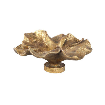 livinglovely.nl - Meryla Decoratieve Schaal - 49 x 47 x 22 cm - Polyresin - Goud PTMD - Schaal - PTMD - livinglovely.nl