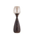 livinglovely.nl - Midi Mango Wood Stormlight Smoke Glass Brown Small PTMD - Kaarshouder - PTMD - livinglovely.nl