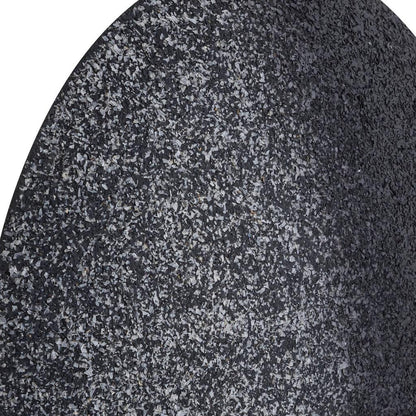 livinglovely.nl - Miecke Black shimmer iron wall panel round L PTMD - Wandpaneel - PTMD - livinglovely.nl