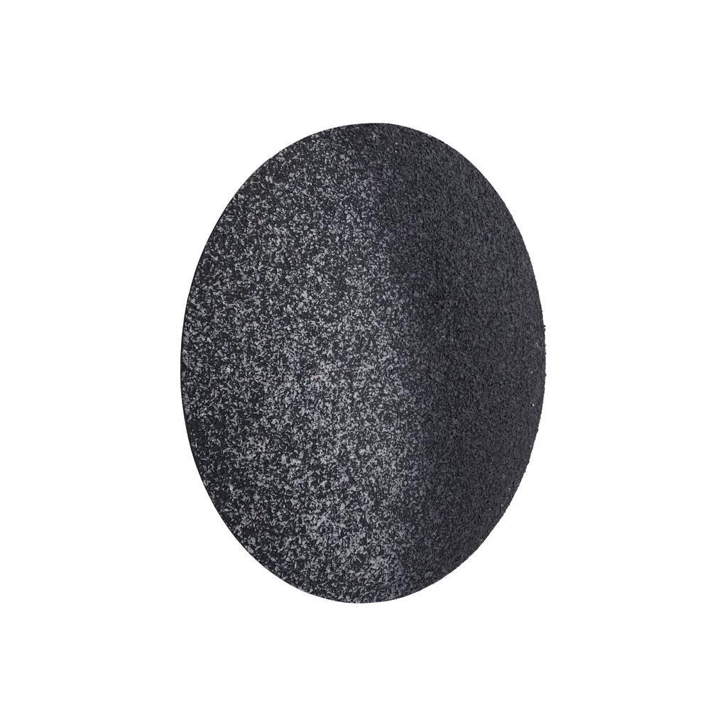 livinglovely.nl - Miecke Black shimmer iron wall panel round M PTMD - Wandpaneel - PTMD - livinglovely.nl