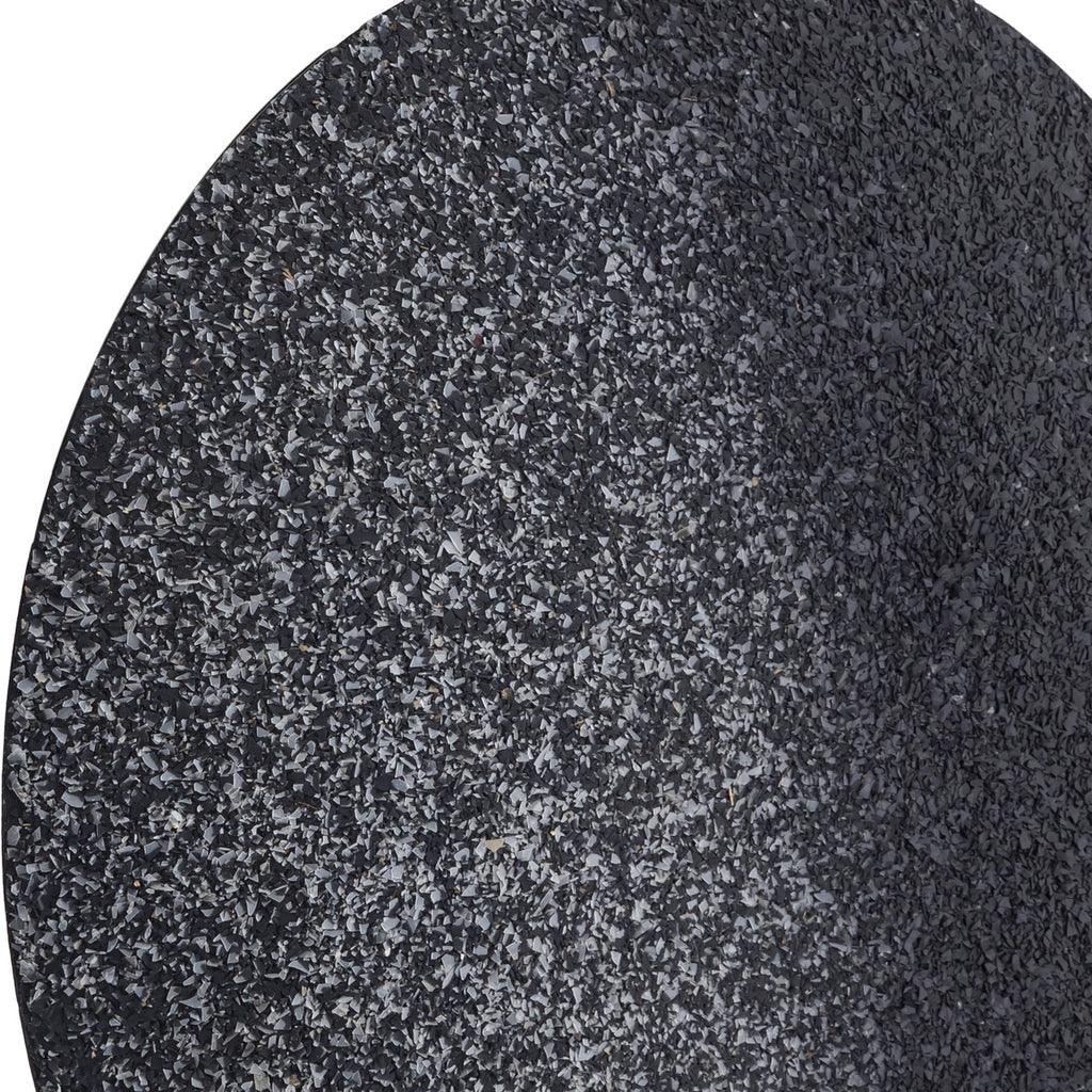 livinglovely.nl - Miecke Black shimmer iron wall panel round M PTMD - Wandpaneel - PTMD - livinglovely.nl