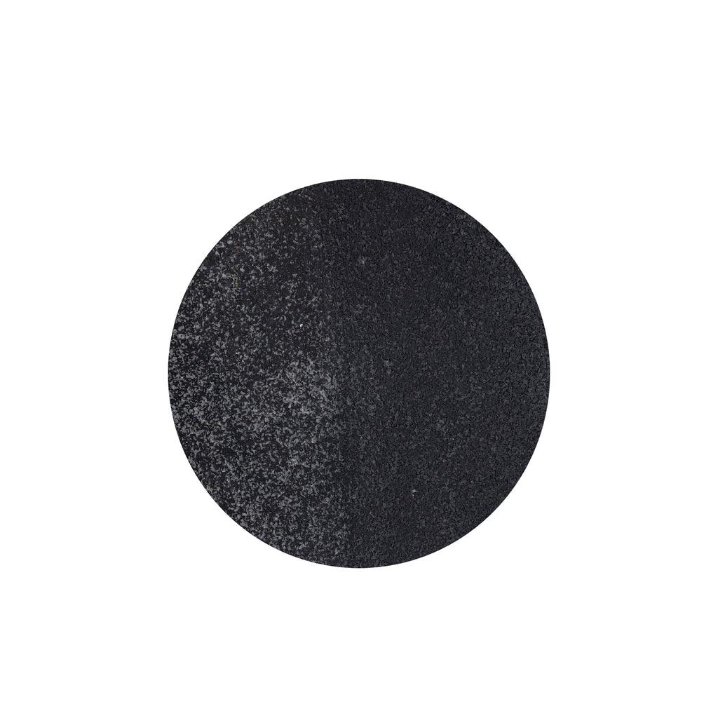 livinglovely.nl - Miecke Black shimmer iron wall panel round S PTMD - Wandpaneel - PTMD - livinglovely.nl