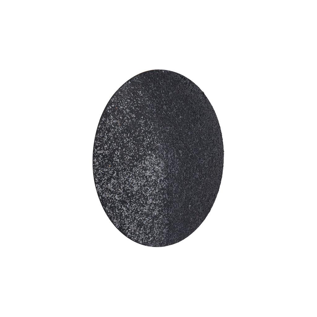 livinglovely.nl - Miecke Black shimmer iron wall panel round S PTMD - Wandpaneel - PTMD - livinglovely.nl