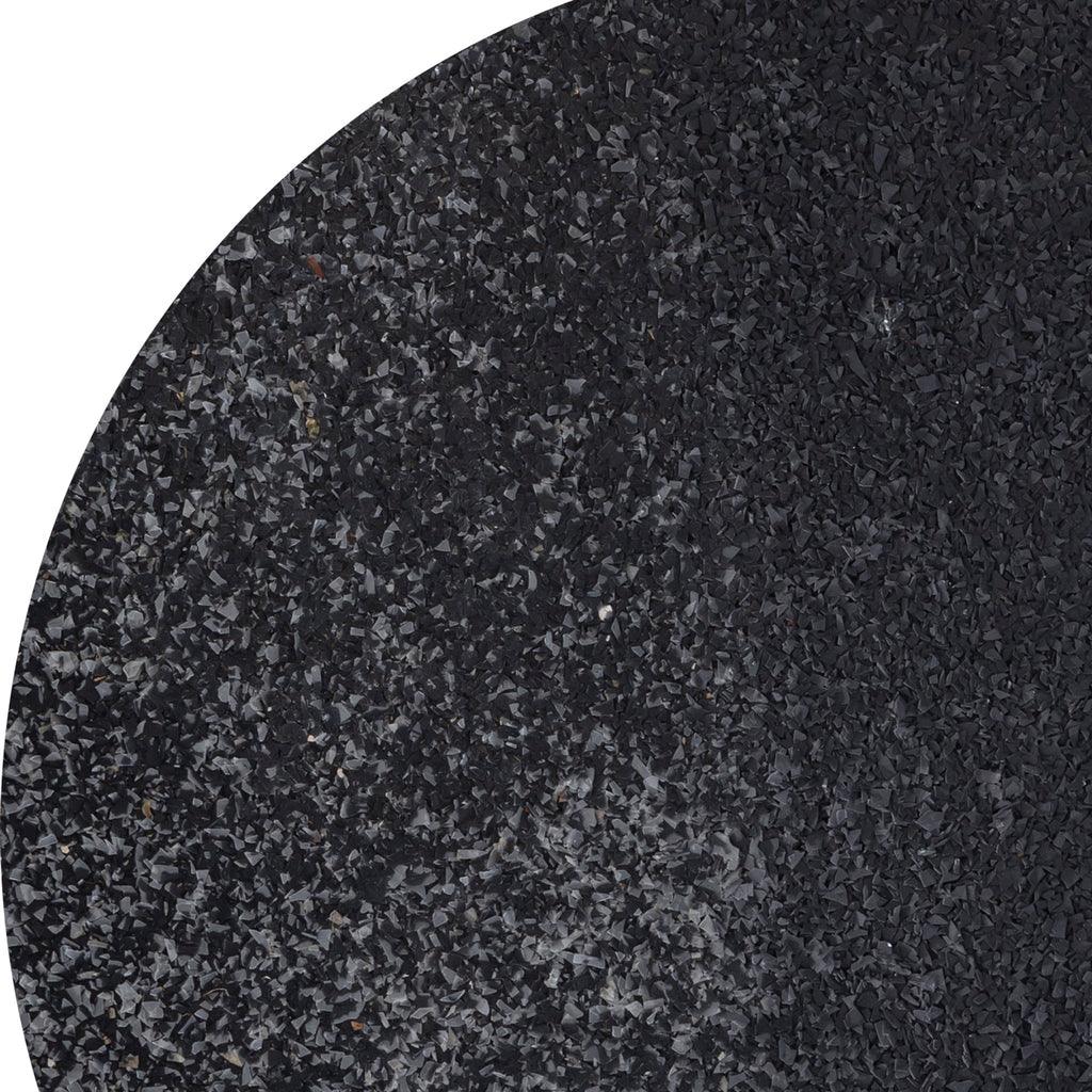 livinglovely.nl - Miecke Black shimmer iron wall panel round S PTMD - Wandpaneel - PTMD - livinglovely.nl