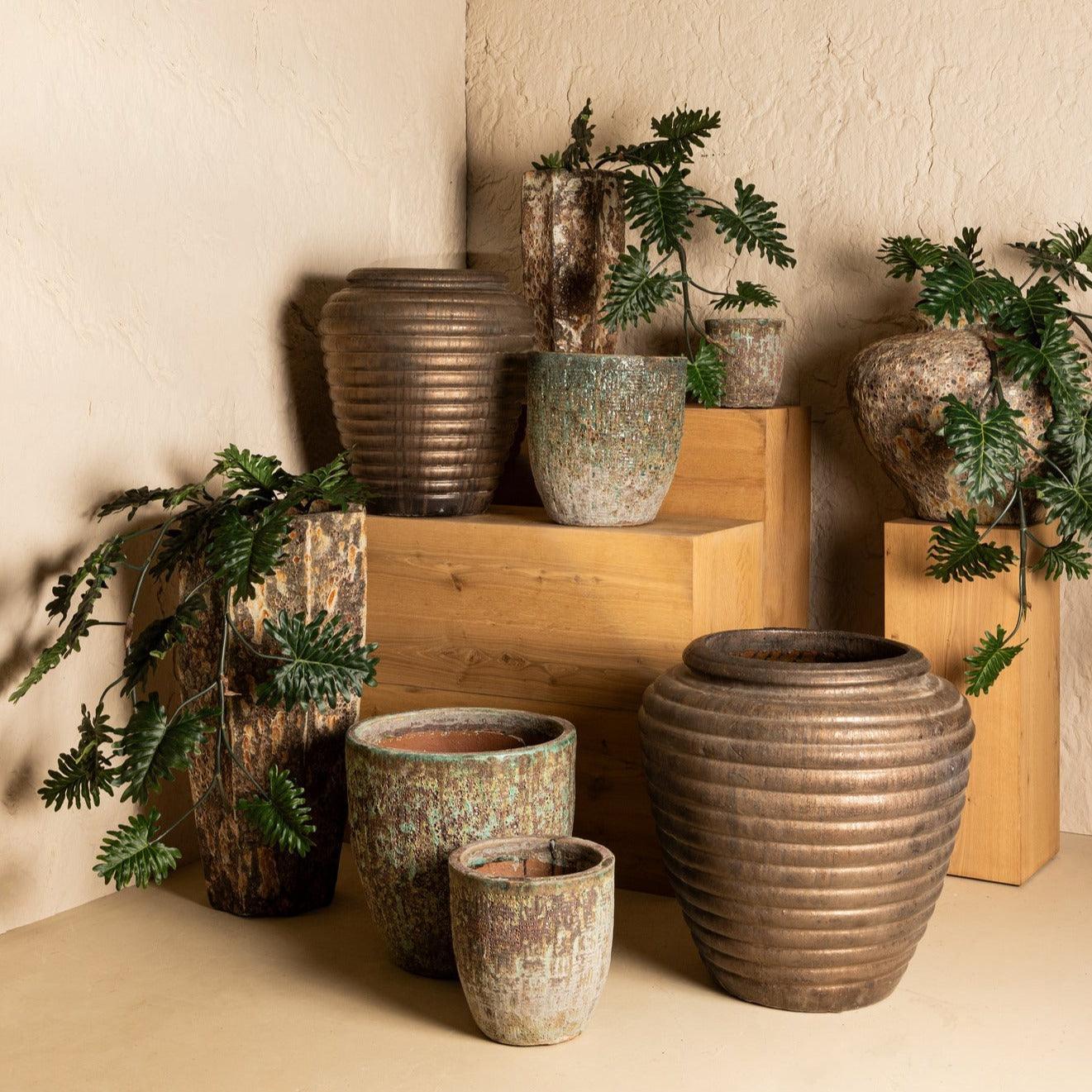 livinglovely.nl - Mireille Cream Ceramic Pot PTMD - Pot - PTMD - livinglovely.nl