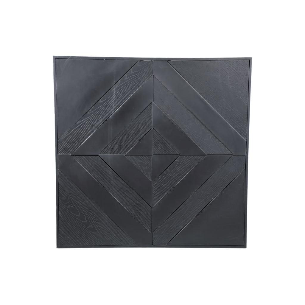 livinglovely.nl - Mixa Black iron and veneer mix wall panel rectangl PTMD - Wandpaneel - PTMD - livinglovely.nl