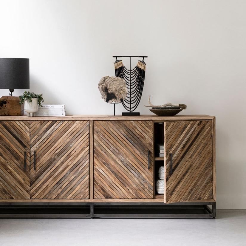 livinglovely.nl - Must Living Dressoir Budapest - 4 Deurs 195cm - Dressoir - Must Living - livinglovely.nl