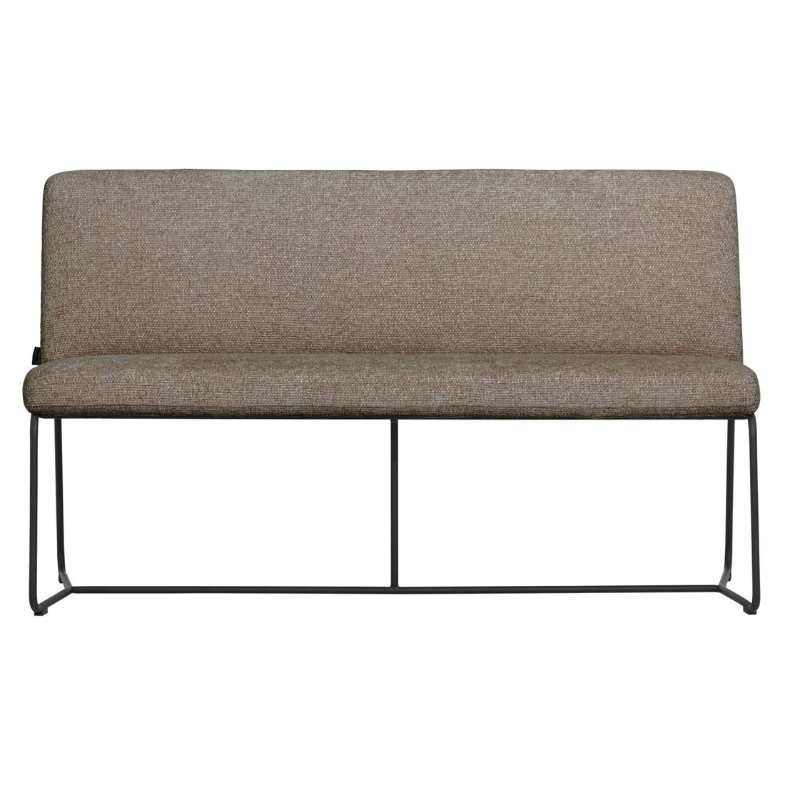 livinglovely.nl - Must Living Eetkamerbank Zola Glossy Bruin 150cm - Eetkamerbank - Must Living - livinglovely.nl