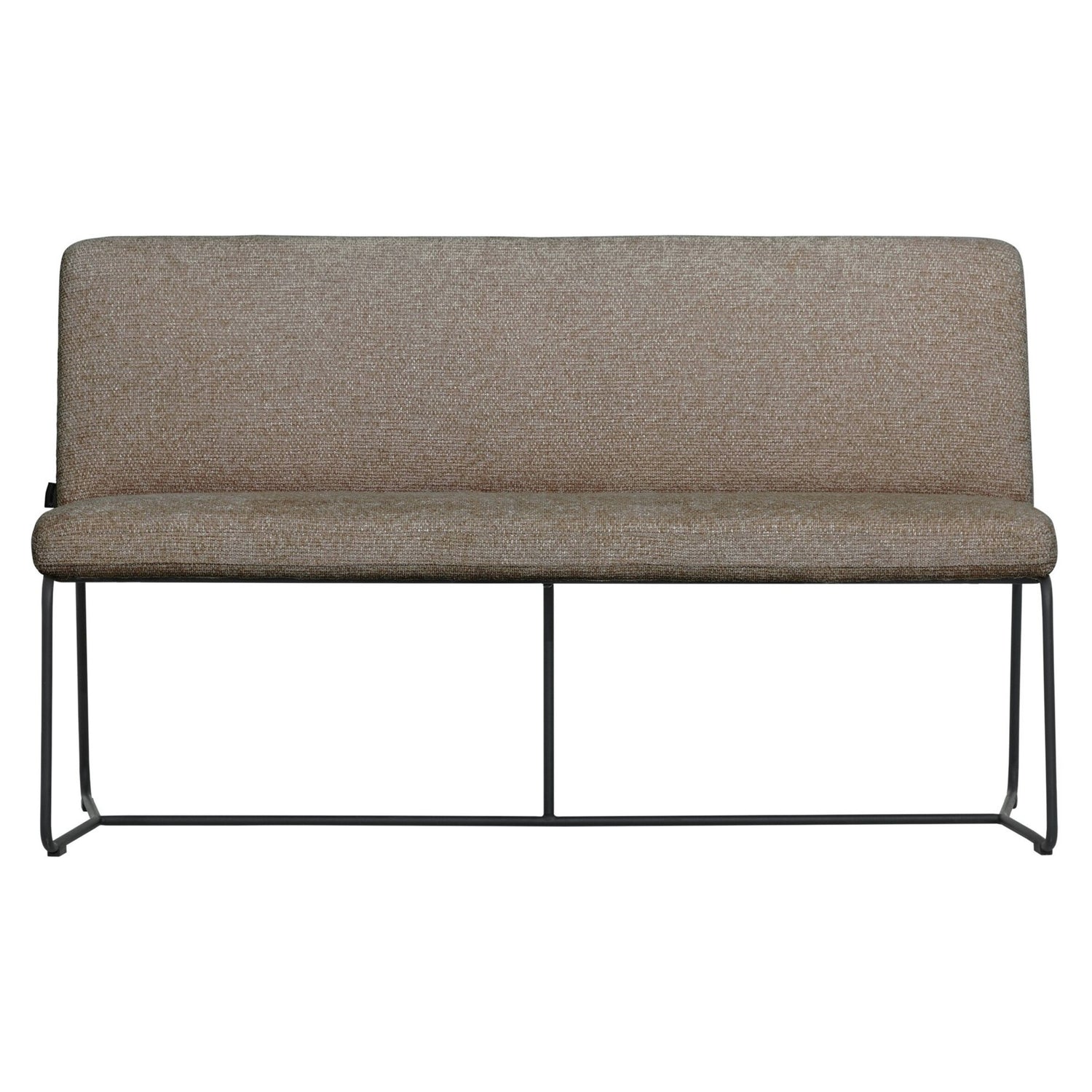 livinglovely.nl - Must Living Eetkamerbank Zola Glossy Bruin 150cm - Eetkamerbank - Must Living - livinglovely.nl