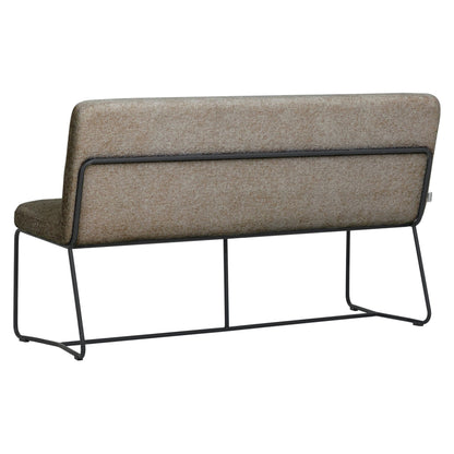 livinglovely.nl - Must Living Eetkamerbank Zola Glossy Bruin 150cm - Eetkamerbank - Must Living - livinglovely.nl