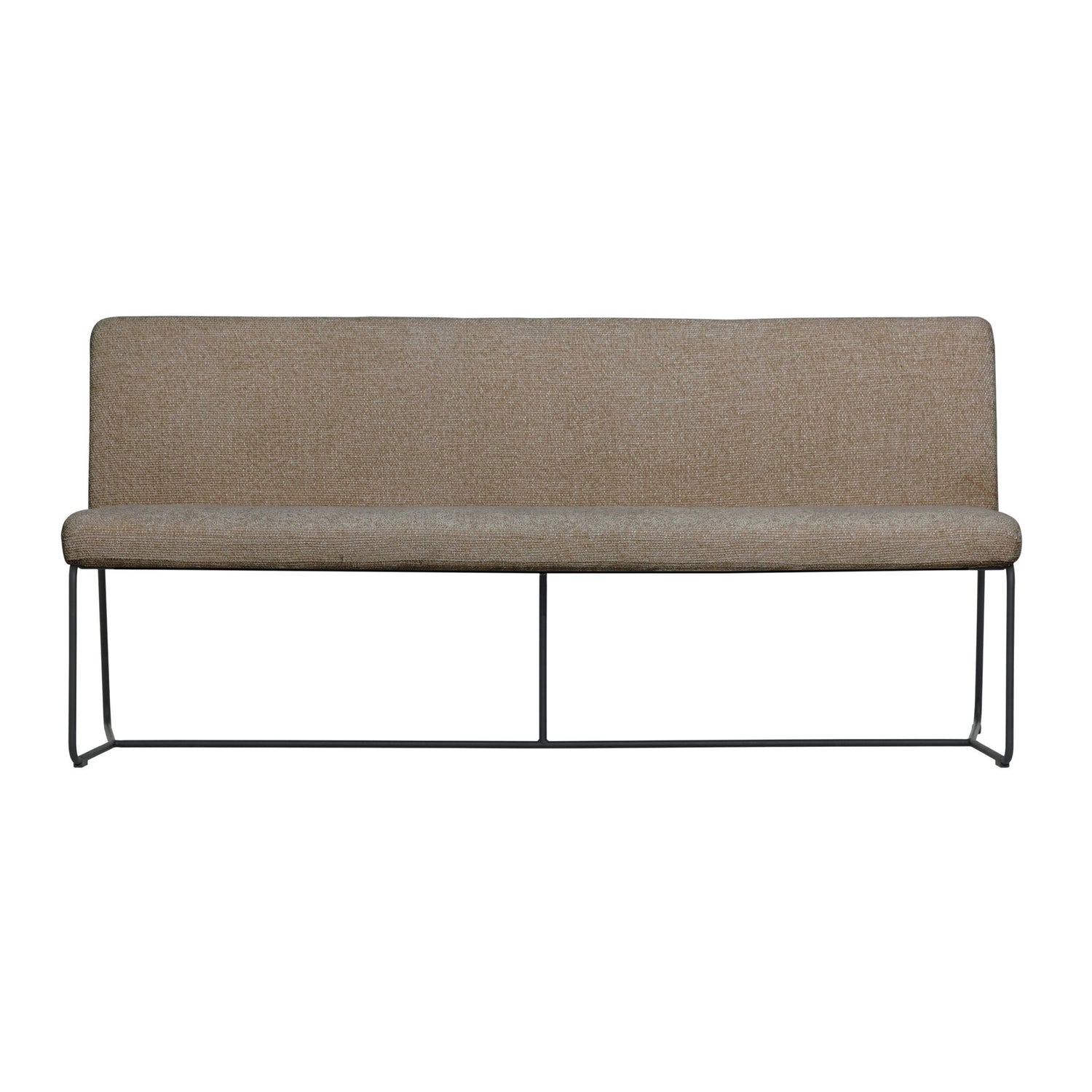 livinglovely.nl - Must Living Eetkamerbank Zola Glossy Bruin 190cm - Eetkamerbank - Must Living - livinglovely.nl